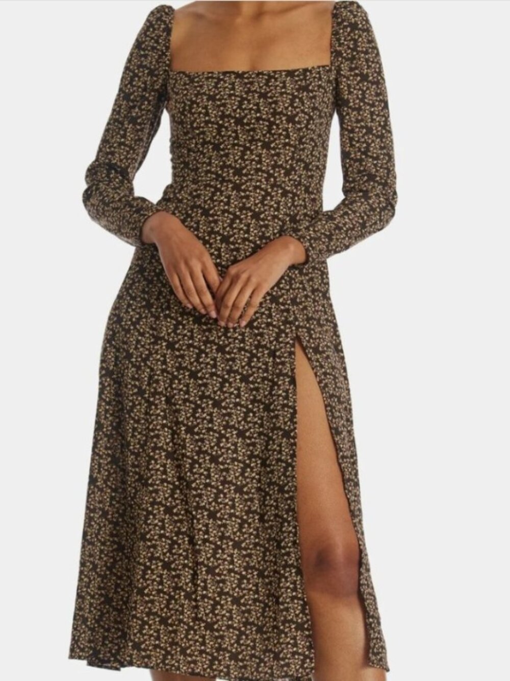 Anthropologie O.P.T. Lenon Floral Midi Dress